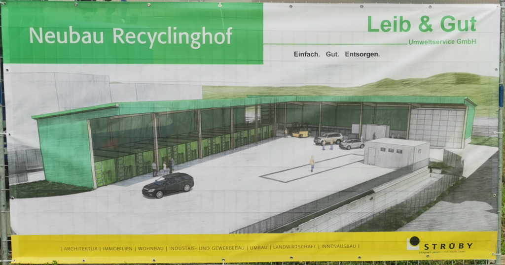 Illustration des Recyclinghofs